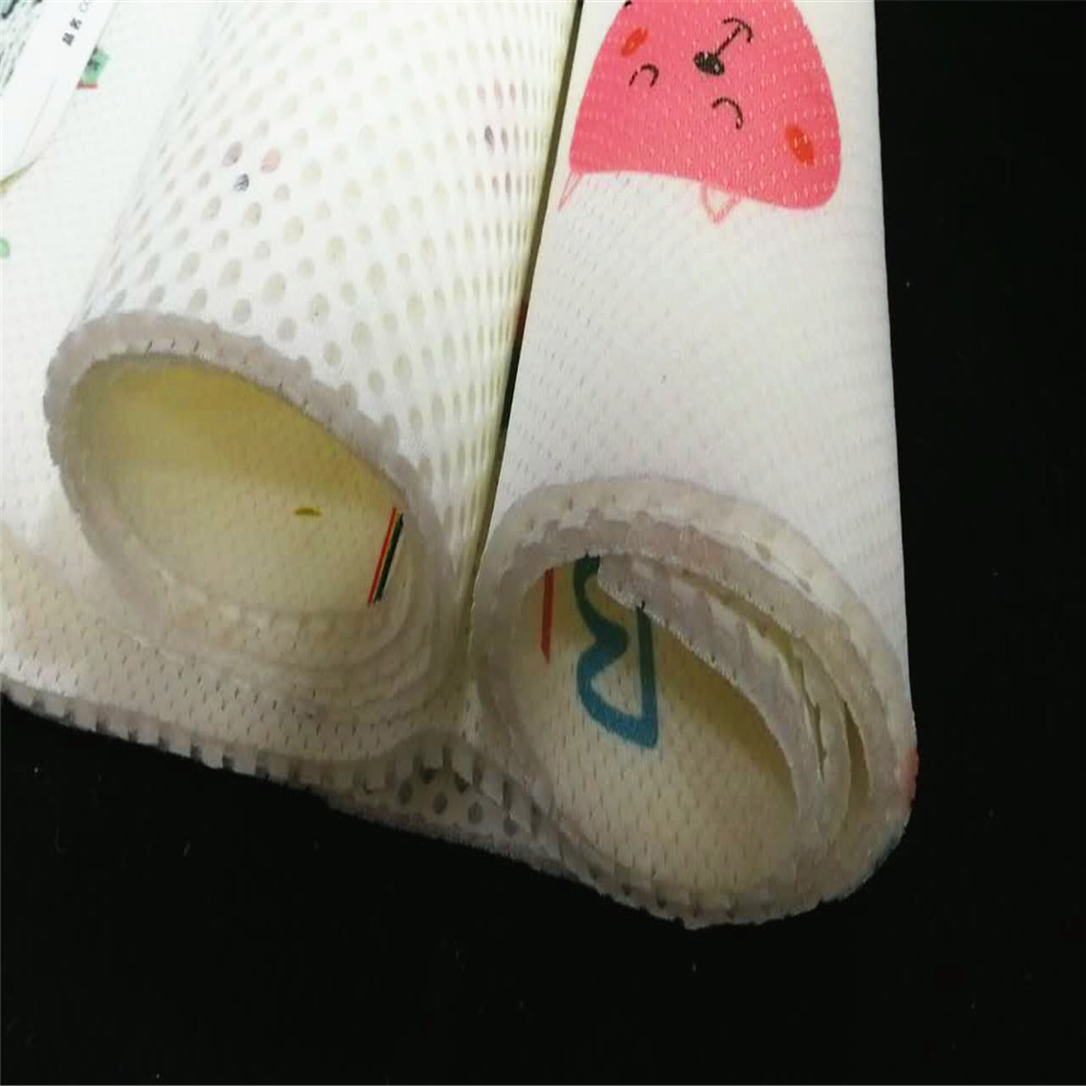 Printed sandwich mesh  fabric  china factory